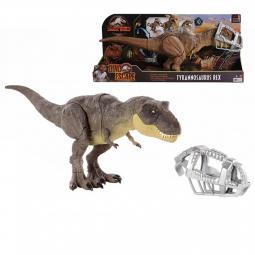 Figura mattel jurassic world dino escape tyrannosaurus rex pisa y ataca - Imagen 1
