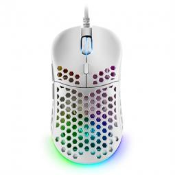 Mouse raton mars gaming optico usb 7 botones 12800ppp rgb blanco - Imagen 1