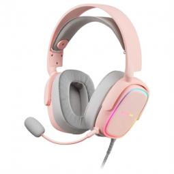 Auriculares mars gaming mhaxp pink jack 3.5mm + usb con microfono compatible con windows -  ps4 -  xbox one -  nintendo switch -