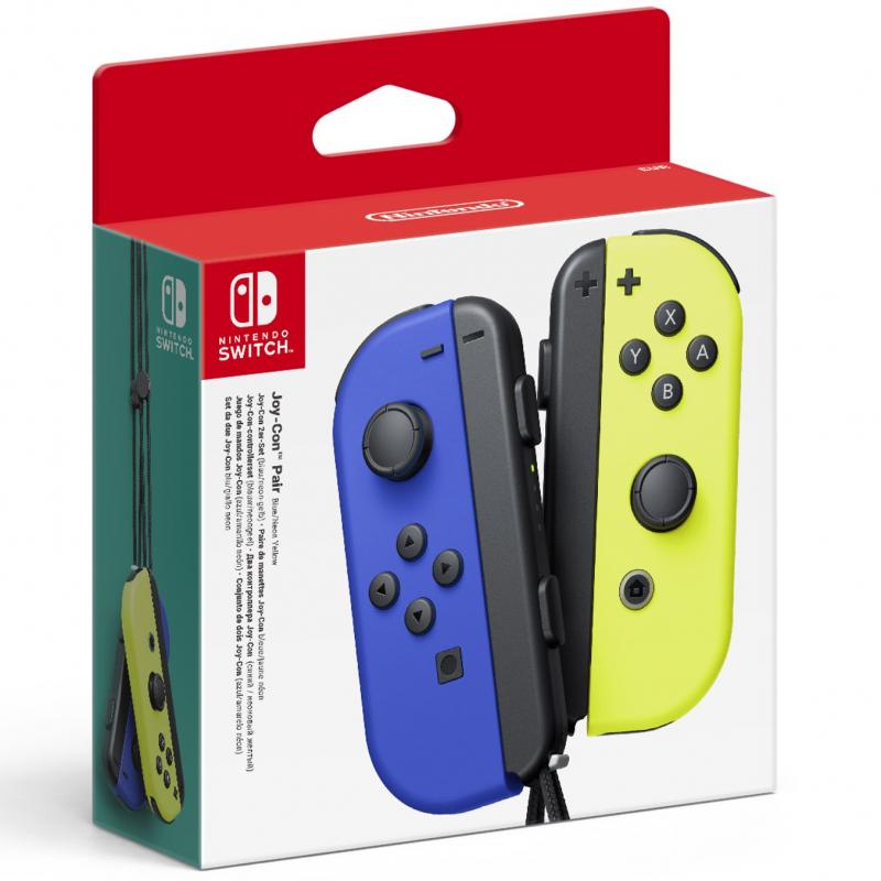 Accesorio nintendo switch -  mando joy - con azul - amarillo neon - Imagen 1