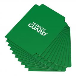 Tarjetas separadoras para cartas ultimate guard tamaño estándar verde (10) - Imagen 1