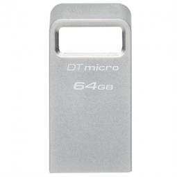 Memoria usb 3.2 kingston 64gb datatraveler dtmc3g2 metal - Imagen 1