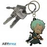 Llavero pvc abystyle one piece zoro super deformed