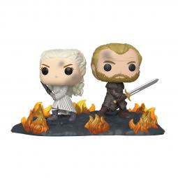 Funko pop escenas juego de tronos daenerys & jorah con espadas entre el fuego 44824 - Imagen 1