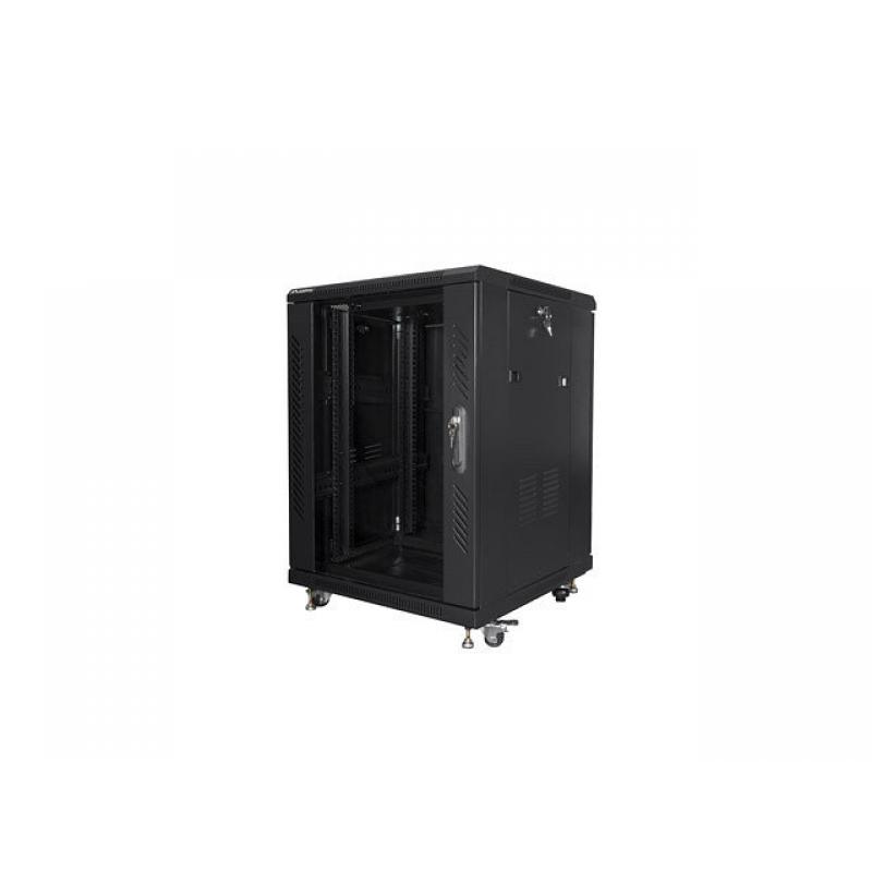 Armario rack lanberg 15u 600 x 600 auto ensamblado 19pulgadas carga maxima 800kg negro