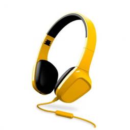 Auriculares micro energy sistem 1 amarillo mic diadema -  microfono -  cable 1.2m -  control talk -  plegable
