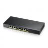 Switch 8 puertos zyxel gs1915 - 8ep gigabit ethernet poe 60w nebula