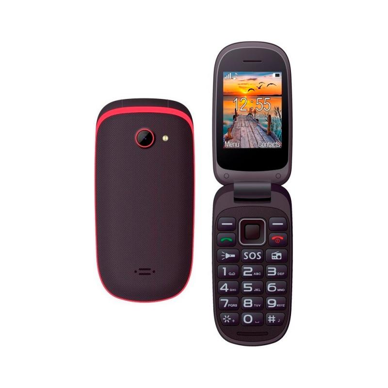 Telefono movil maxcom mm818 black red -  2.4pulgadas -  1gb ram -  0.3pulgadas -  2g