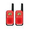 Walkie talkie motorola tlkr - t42 red packs 2  pmr446 -  8km -  16canales -  500mw -  clip cinturon