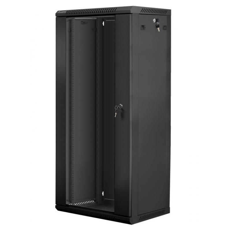 Armario rack lanberg 27u 600 x 450 19pulgadas carga maxima 60kg negro