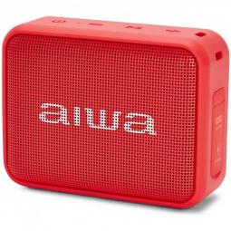 Altavoz portatil aiwa bs - 200 6w bluetooth rojo