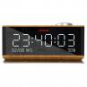 Radio reloj despertador aiwa cr - 90bt bluetooth madera
