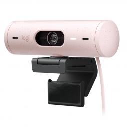 Webcam logitech brio 505 rosa full hd -  usb tipo c