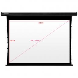 Pantalla electrica videoproyector pared y techo phoenix tensionada 100pulgadas ratio 4:3 y 16:9 2m x 1.5m posicion ajustable ult