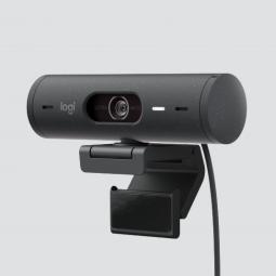 Webcam logitech brio 500 grafito full hd -  usb tipo c
