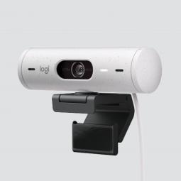 Webcam logitech brio 500 blanco crudo full hd -  usb tipo c