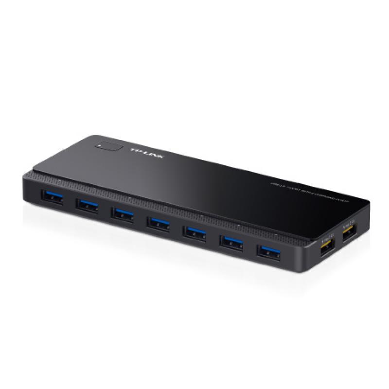 Hub usb tp - link uh720 7 puertos 3.0 con 2 puertos de carga