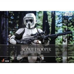 Figura 1 - 6 hot toys scout trooper movies masterpiece series -  star wars the return of the jedi