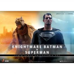 Set figuras hot toys television masterpiece series -  zack snyder's justice league -  knightmare batman and superman