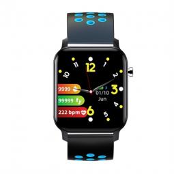 Reloj smartwatch leotec multisport bit 2 plus ip68 negro y azul 1.4pulgadas
