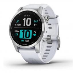 Reloj smartwatch garmin fenix 7s plata - blanco - gps - 42mm - wifi - bt - 10 atm