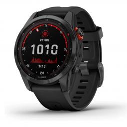 Reloj smartwatch garmin fenix 7s solar gris - negro - gps - 42mm - solar - acelerometro - wifi - bt - 10 atm