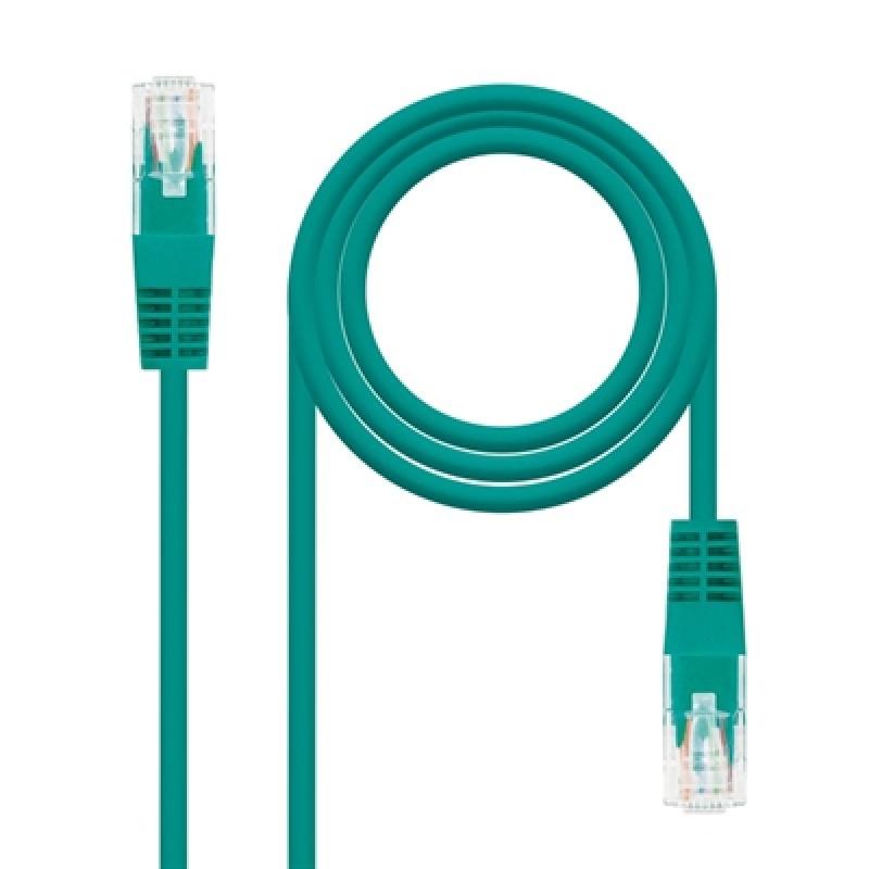 Latiguillo cable red utp cat6 rj45 nanocable 3m verde