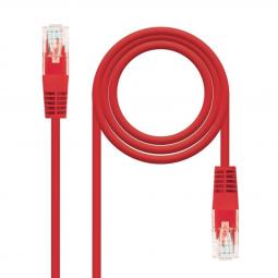 Latiguillo cable red utp cat.6 rj45 nanocable 1m rojo