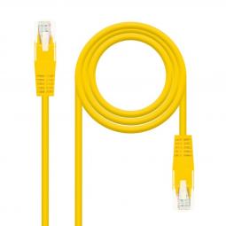 Latiguillo cable red utp cat.6 rj45 nanocable 0.25cm amarillo