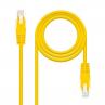 Latiguillo cable red utp cat.6 rj45 nanocable 0.25cm amarillo