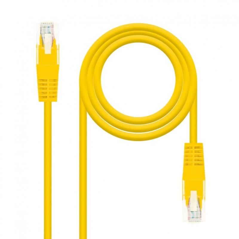 Latiguillo cable red utp cat.6 rj45 nanocable 0.30m amarillo