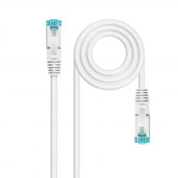 Latiguillo cable red lszh - sftp cat.7 rj45 nanocable 0.25m blanco