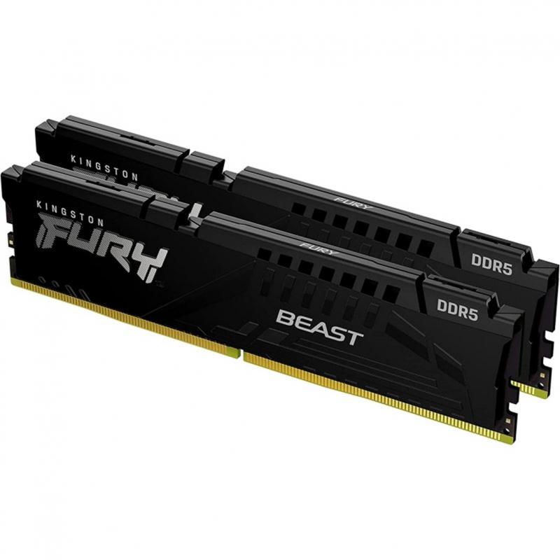 Memoria ddr5 32gb 2x16gb kingston - 5400 mhz - pc5 - 41600 - fury beast - cl36 - 1.25v