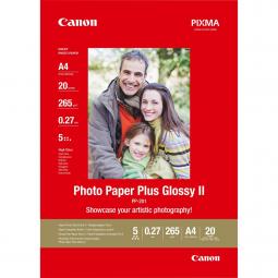 Papel fotografico canon 2311b019 brillo ii plus pp - 201 a4 -  20 hojas - Imagen 1