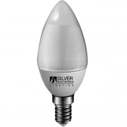 Bombilla led silver electronic eco vela 5w=57w -  e14 -  6000k -  436 lm -  160º -  luz fria -  a+ - Imagen 1