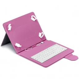 Funda tablet maillon urban keyboard usb 9.7pulgadas -  10.2pulgadas rosa
