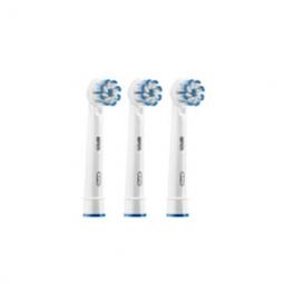 Recambio cepillo dental oral - b eb 60 - 3ffs sensitive 3 unidades - sensitive clean - blanco
