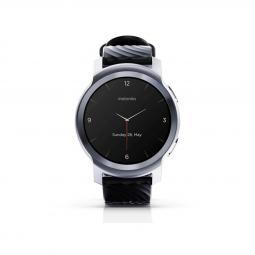 Reloj smartwatch motorola moto watch 100 glacier silver 1.3pulgadas - gps - bluetooth