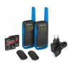 Walkie talkie motorola t62 azul duo - hasta 8km