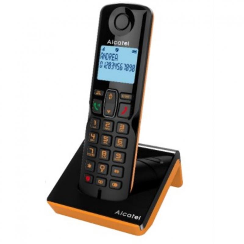 Telefono fijo inalambrico alcatel s280 ewe black - orange