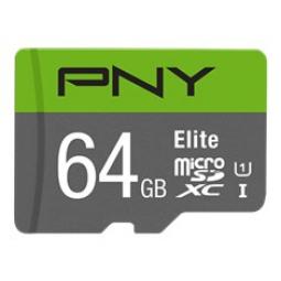 Tarjeta memoria micro secure digital micro sdhc elite pny 64gb clase 10 uhs - i u1 - Imagen 1