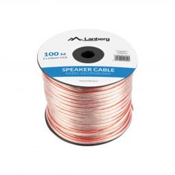 Cable altavoz lanberg 2 x 4.0 mm2 100m transparente