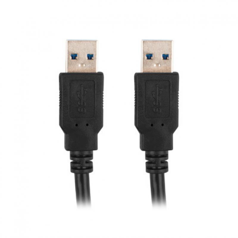 Cable usb 3.0 lanberg 0.5m -  macho - macho -  negro