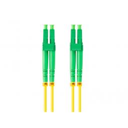 Latiguillo fibra optica lc - apc lanberg 2m mono duplex g657a1 lszh amarillo