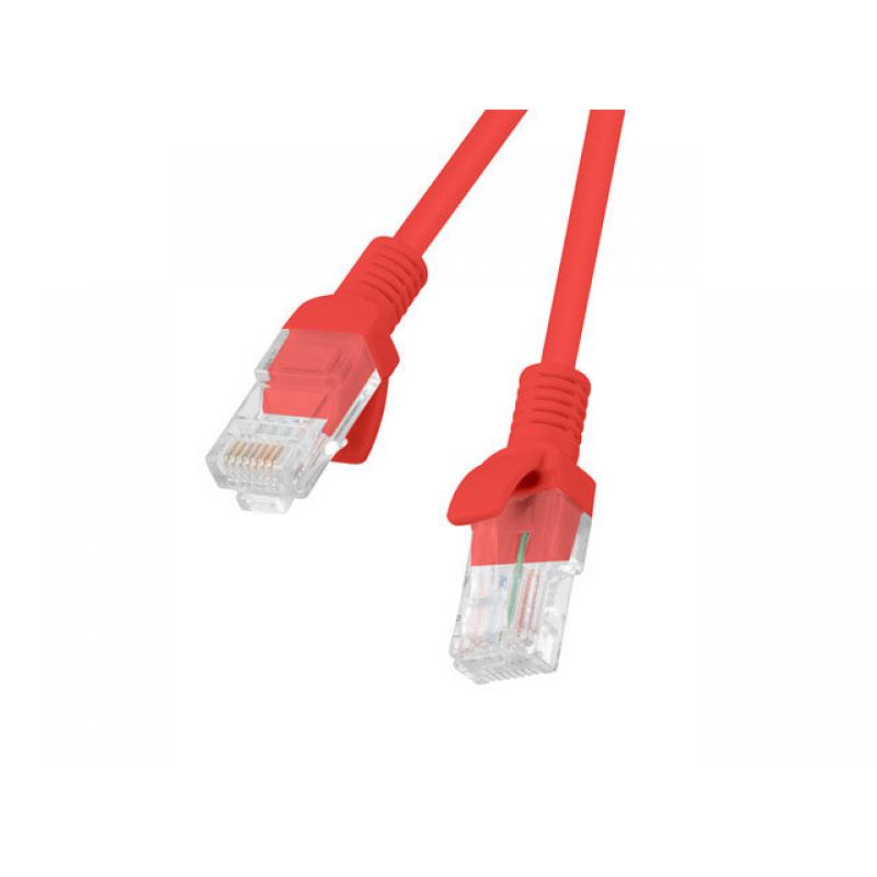 Latiguillo rj45 lanberg cat.6 utp 10m fluke passed rojo