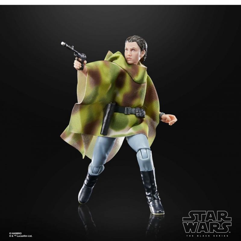 Figura hasbro the black series 40th aniversario star wars : return of the jedi -  princesa leia (endor)