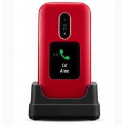 Telefono movil doro 6880 red - white -  2.8pulgadas -  2mpx -  4g - rojo y blanco
