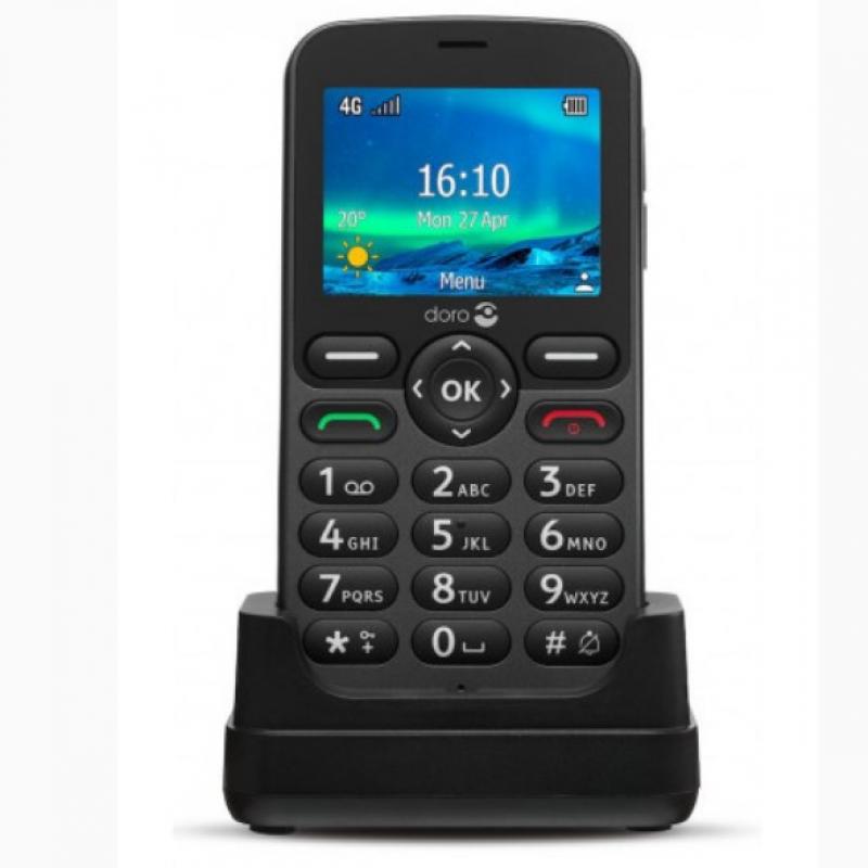 Telefono movil doro 5860 black - 2.4pulgadas -  4g - negro