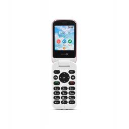 Telefono movil doro 7080 clam red -  white - 2.8pulgadas -  4g - rojo y blanco