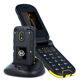 Telefono movil hammer bow black 2.4pulgadas -  2mpx -  2g - negro - amarillo